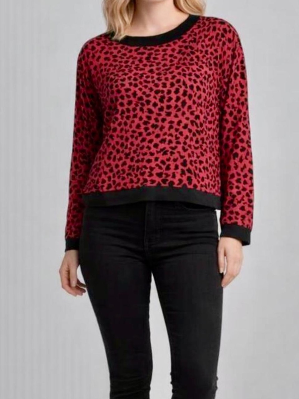 80s Hot Pink Black 100% Silk Blouse Animal Print Designer Blouse